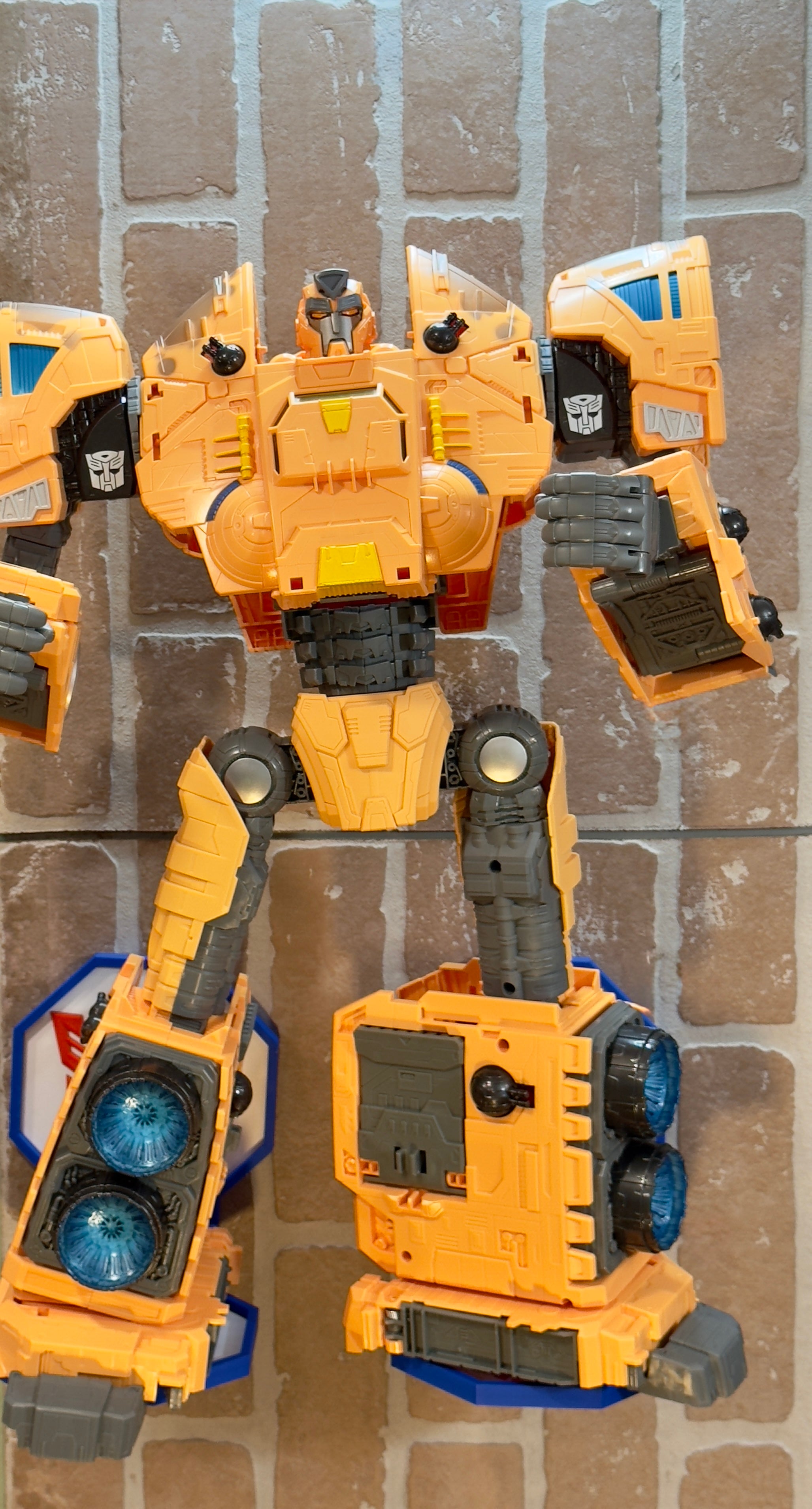 Autobot-Inspired Floating Display Shelf for Action Figures