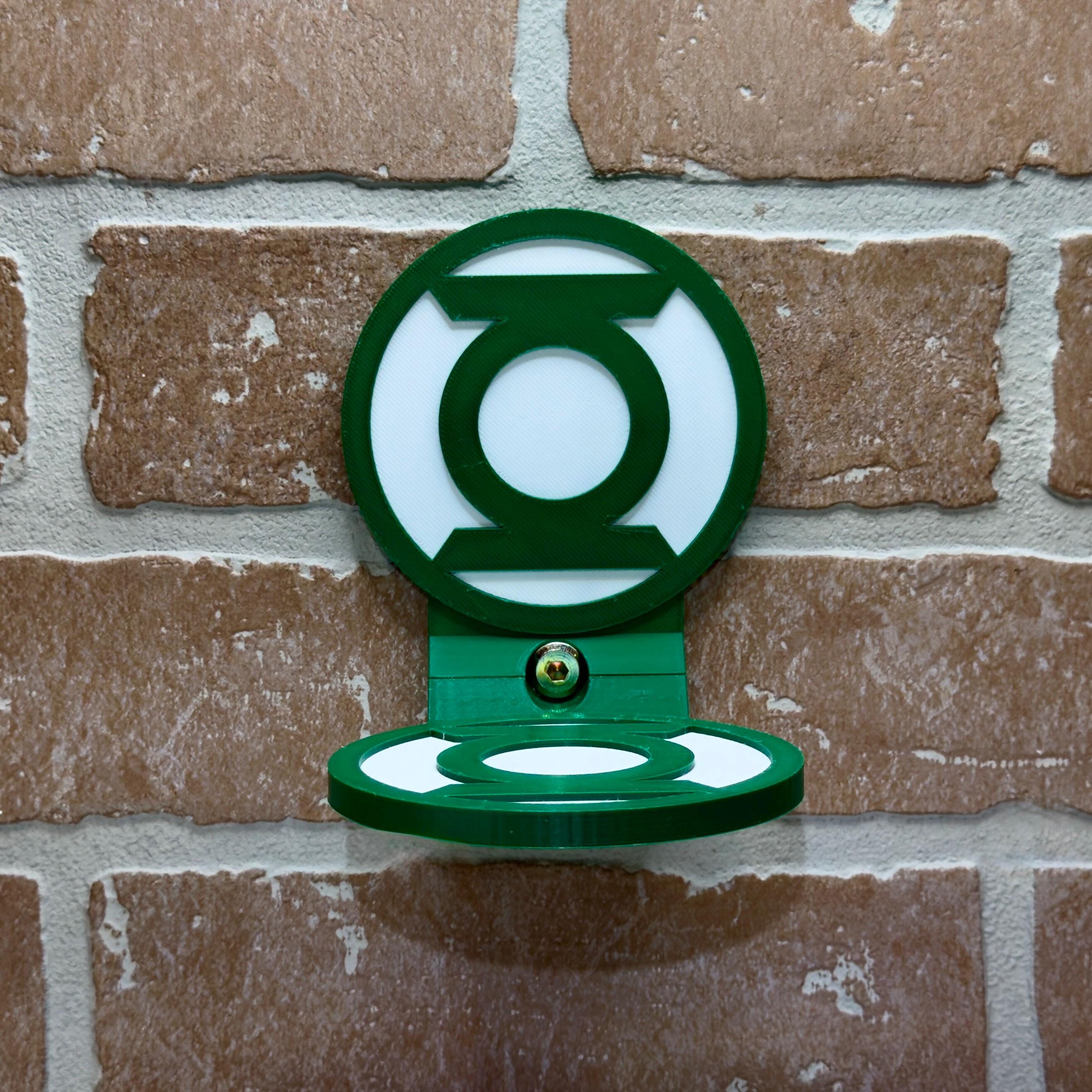 Green Lantern-Inspired Floating Display Shelf for Action Figures - product photo 1
