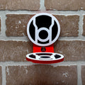 Red Lantern-Inspired Floating Display Shelf for Action Figures - product photo 1