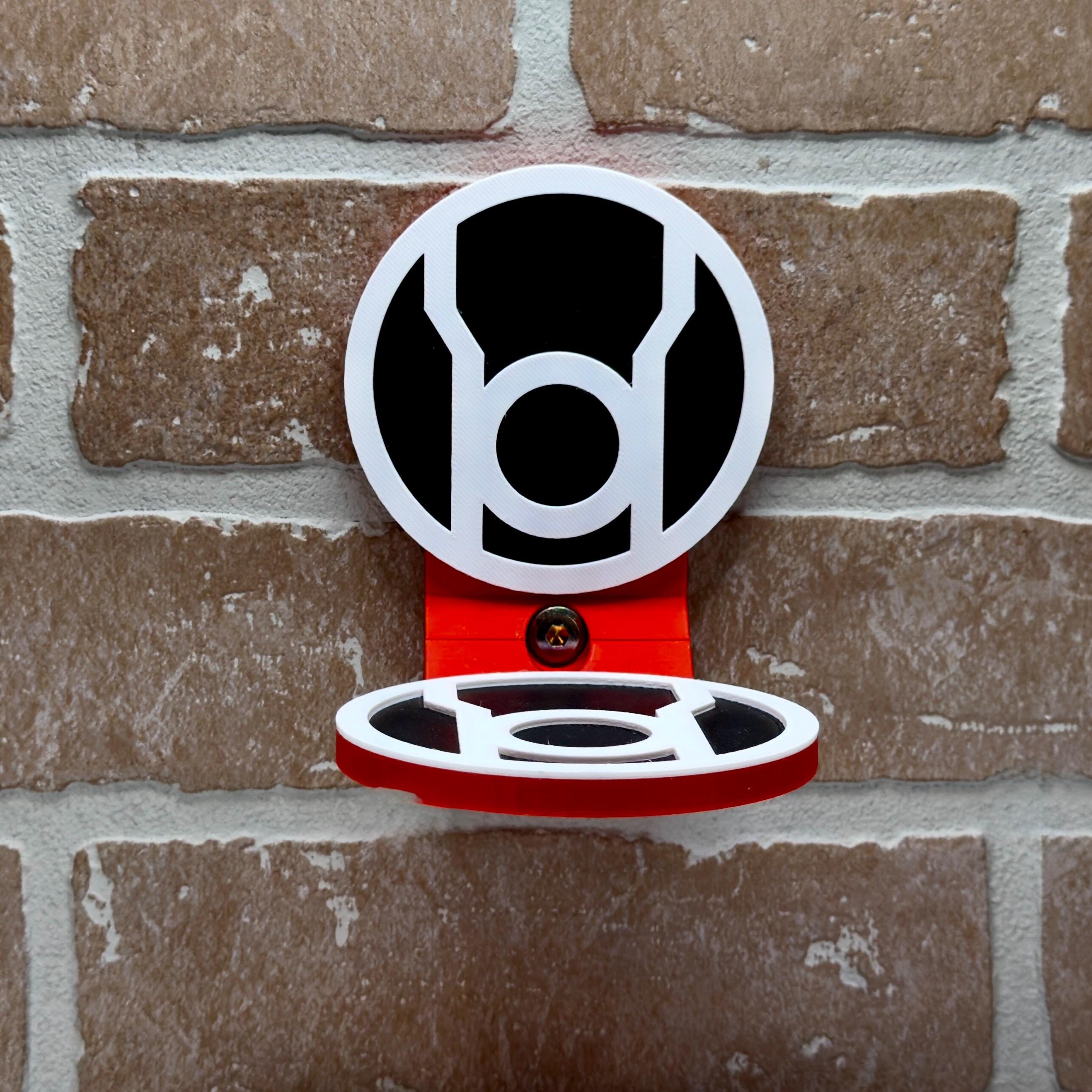 Red Lantern-Inspired Floating Display Shelf for Action Figures - product photo 1