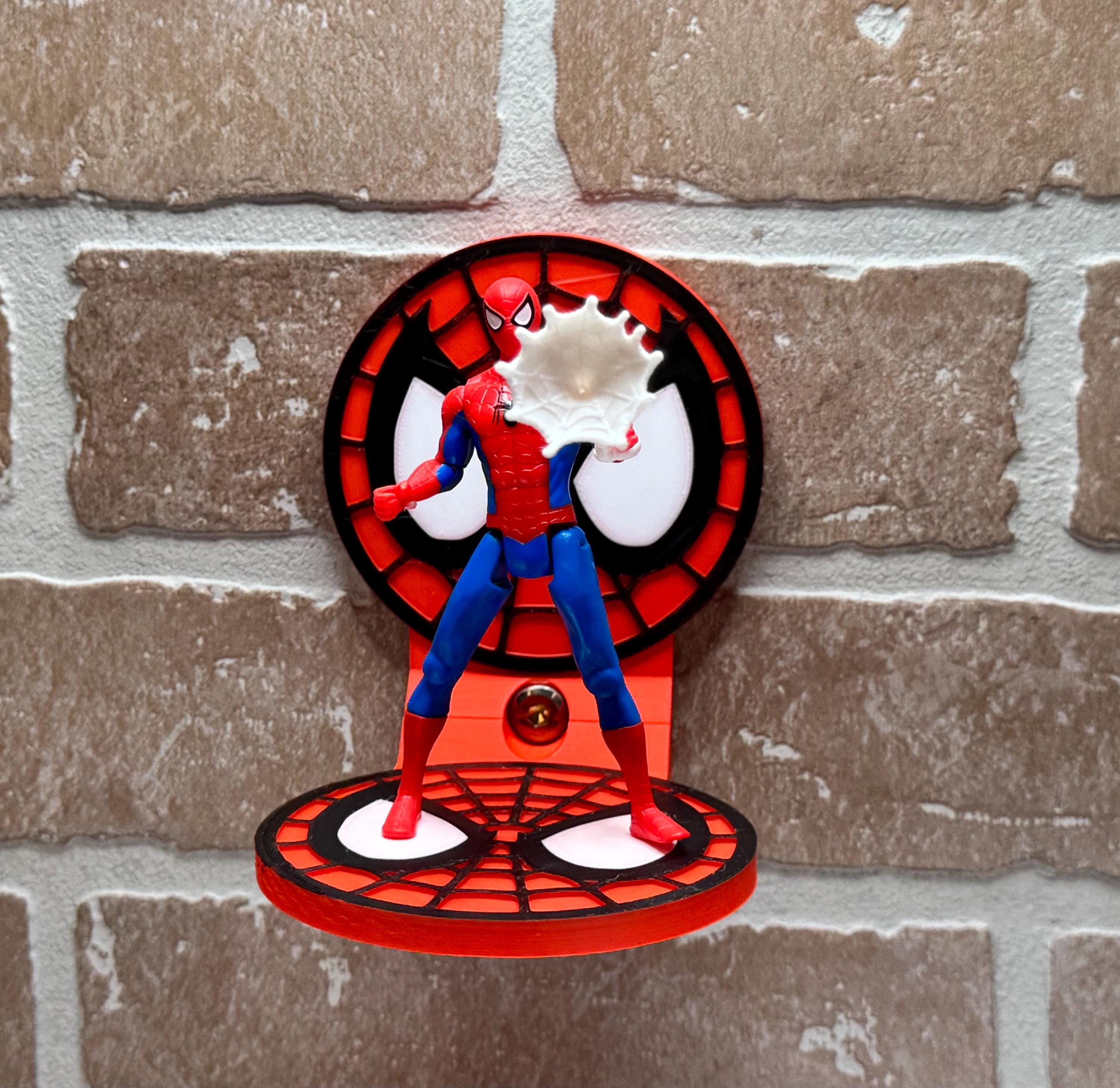 Spider-Man-Inspired Floating Display Shelf for Action Figures - product photo 2
