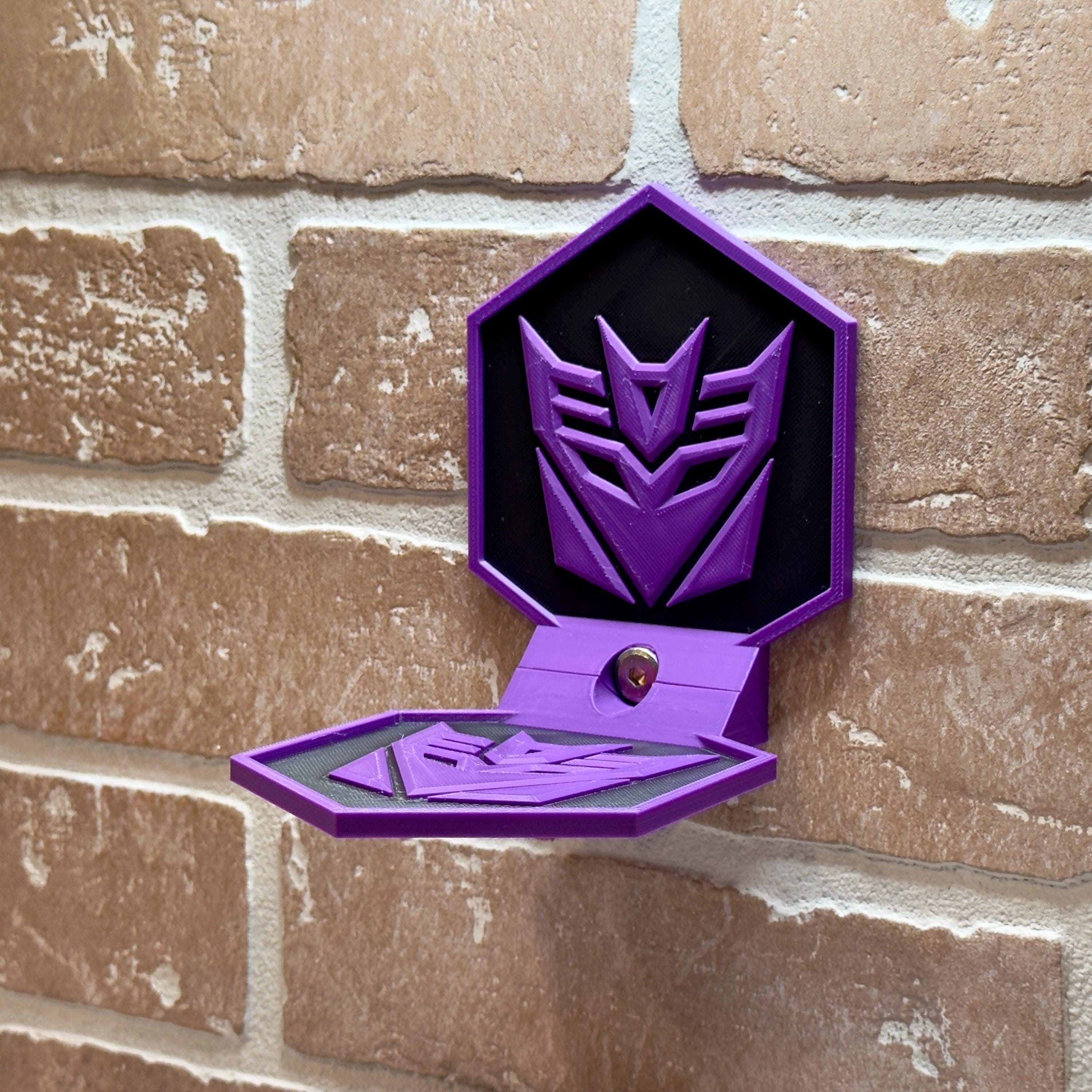 Decepticon-Inspired Floating Display Shelf for Action Figures - product photo 2
