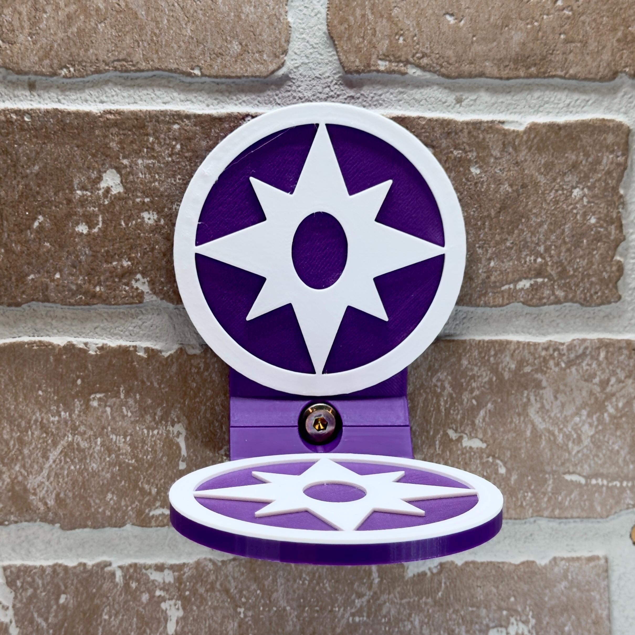 Violet Lantern-Inspired Floating Display Shelf for Action Figures - product photo 1