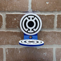 Blue Lantern-Inspired Floating Display Shelf for Action Figures - product photo 1