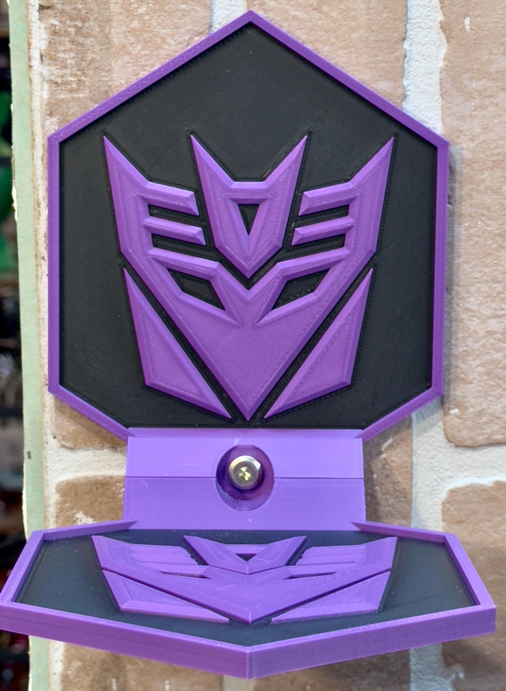 Decepticon-Inspired Floating Display Shelf for Action Figures - product photo 1