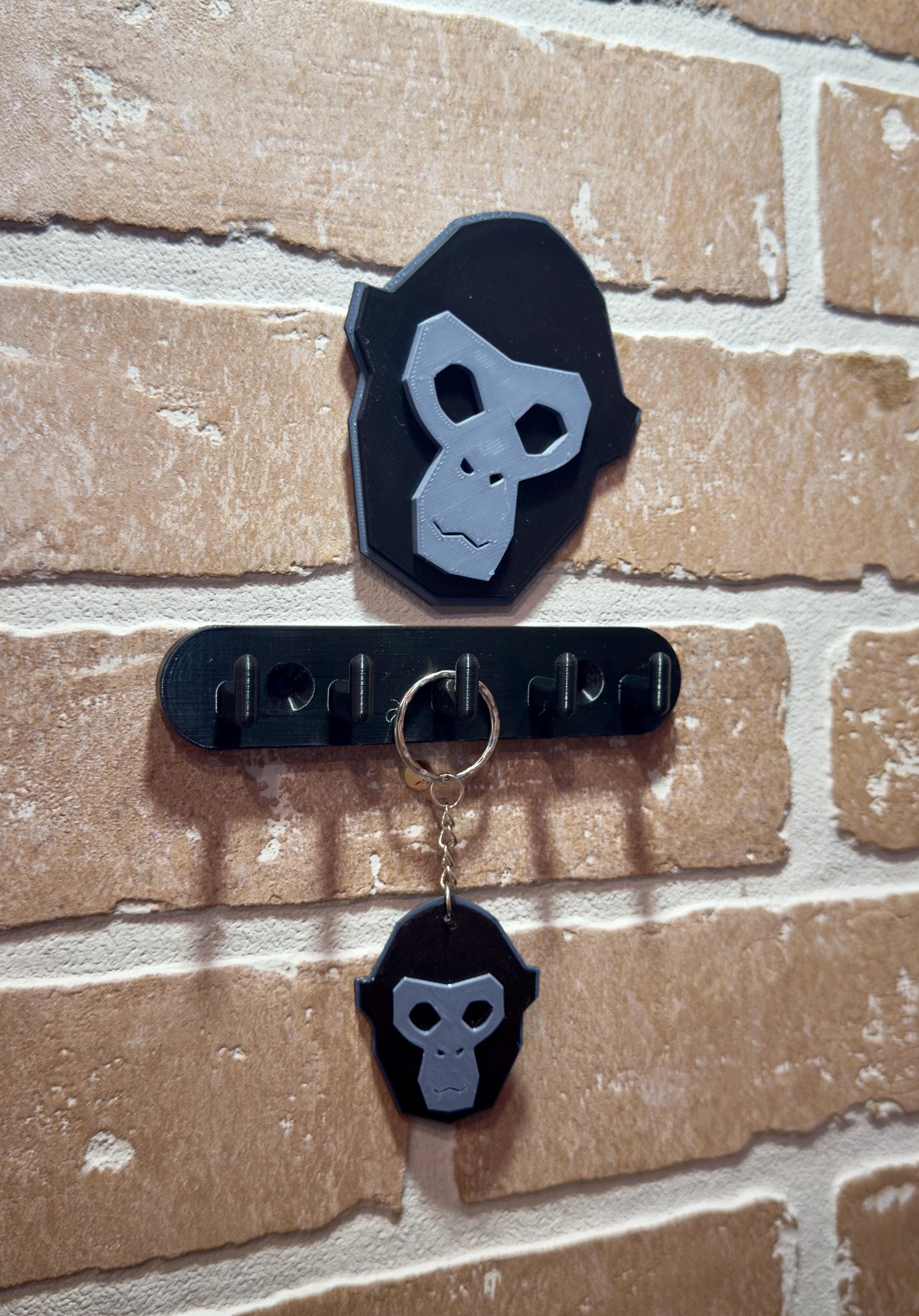 Gorilla Tag-Inspired Badge Keychain & 2x3 Magnet - Design D - product photo 3