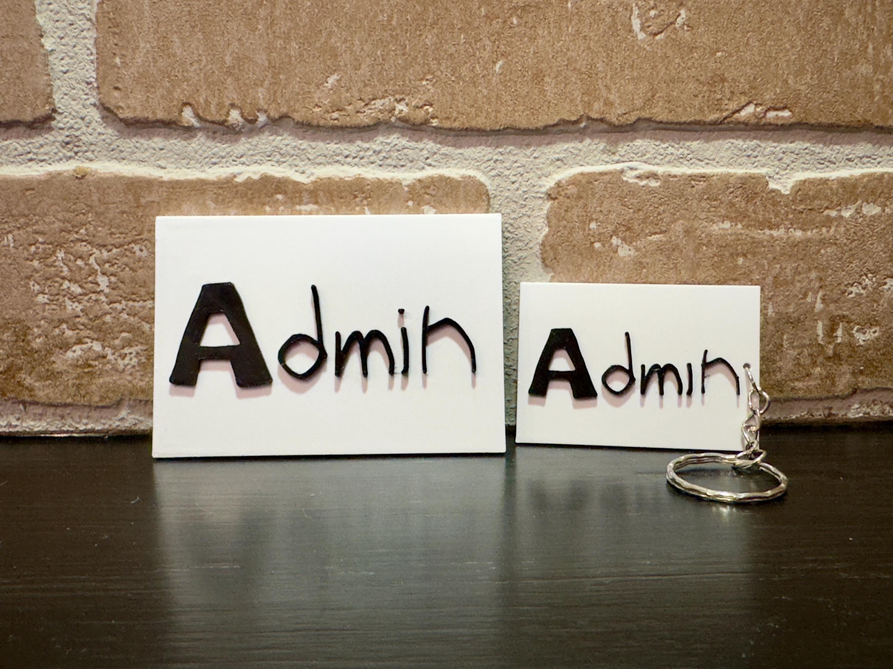 Gorilla Tag Admin Badge Keychain & 2x3 Magnet - product photo 1