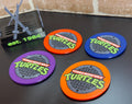TMNT-Inspired 3D Printed Coaster Set with Holder - product photo 1